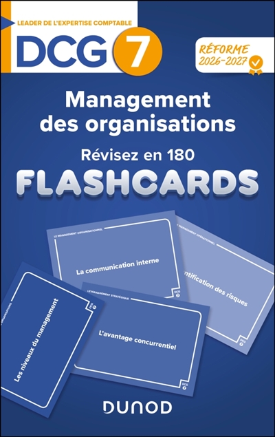 DCG 7 - Management des organisations - révisez en 180 flashcards! - 2e éd.