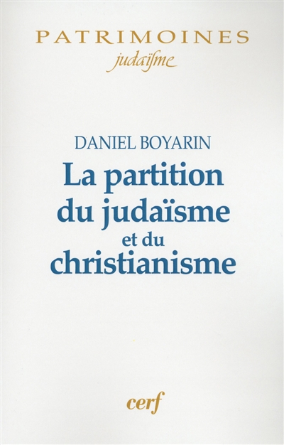 La partition du judaïsme et du christianisme