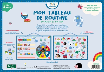 Mon tableau de routine: du matin et du soir