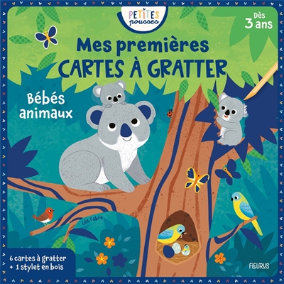 Bébés animaux: mes premières cartes à gratter