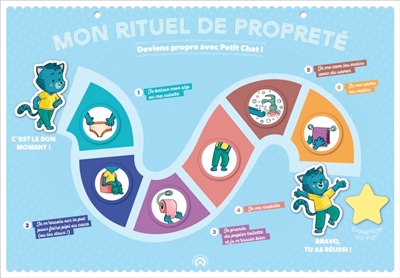 Mon rituel de propreté: deviens propre avec Petit chat!