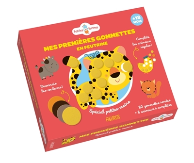 Mes premières gommettes en feutrine: animaux rigolos: spécial petites mains