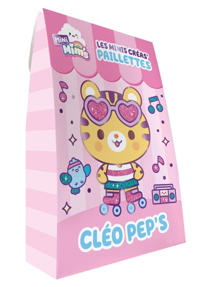 Mini créas - Cléo Peps (5 cartes à pailleter)
