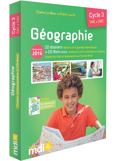 Géographie, cycle 3, CM1-CM2: programme 2016