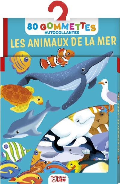 Les animaux de la mer: 80 gommettes autocollantes