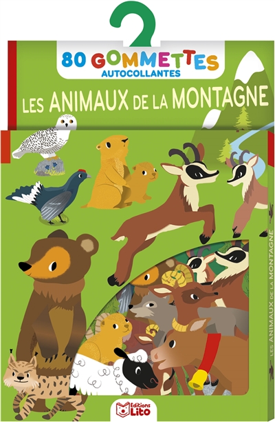 Les animaux de la montagne: 80 gommettes autocollantes