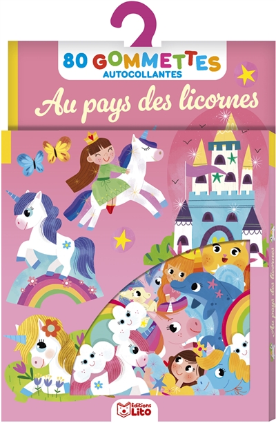 Au pays des licornes: 80 gommettes autocollantes
