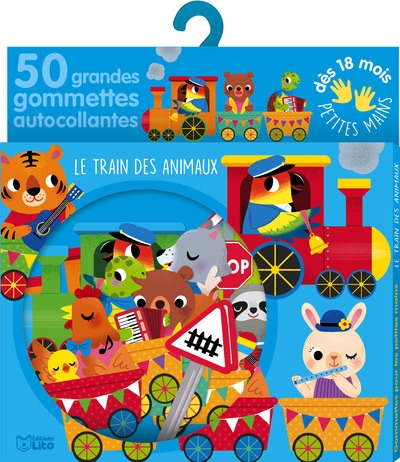 Le train des animaux: 50 grandes gommettes autocollantes