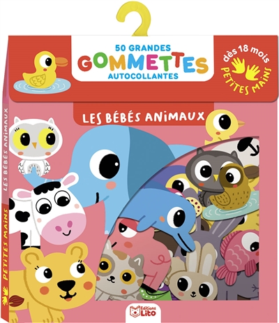 Les bébés animaux: 50 grandes gommettes autocollantes