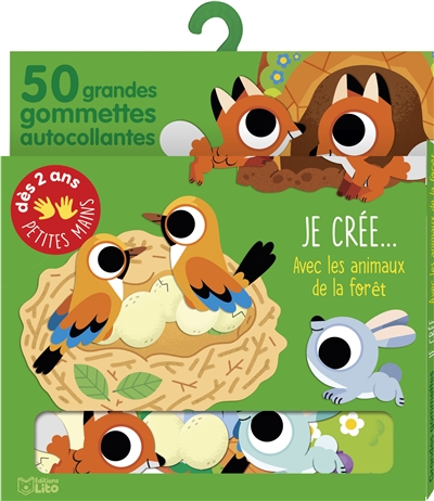 Je crée... avec les animaux de la forêt: 50 grandes gommettes autocollantes