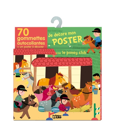 Gommettes poster poney-club