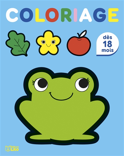 La grenouille: coloriage: dès 18 mois