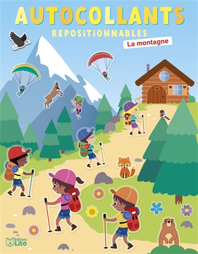 La montagne: autocollants repositionnables