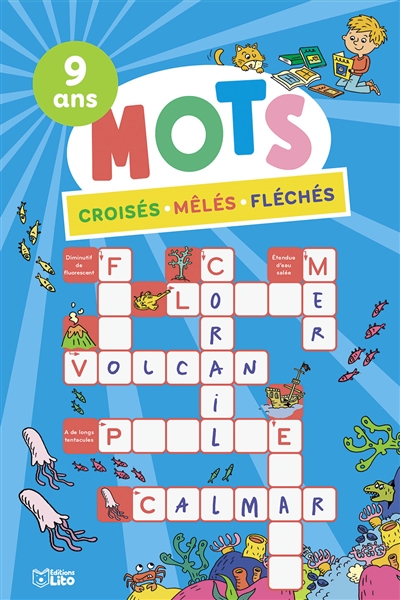 Mots croisés, mêlés, fléchés: 9 ans