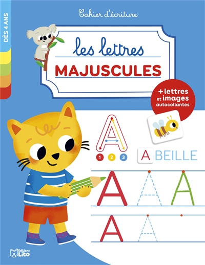 Les lettres majuscules: dès 4 ans
