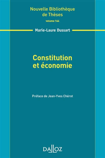 Constitution et économie - Volume 144