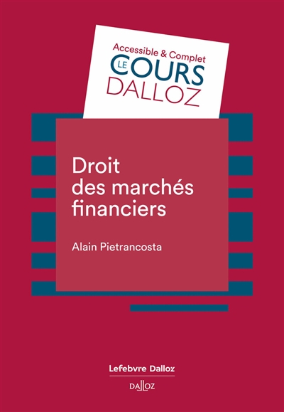 Droit des marchés financiers