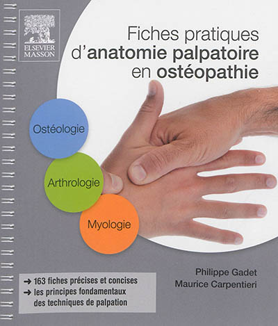 Fiches pratiques d'anatomie palpatoire en ostéopathie: ostéologie, arthrologie, myologie