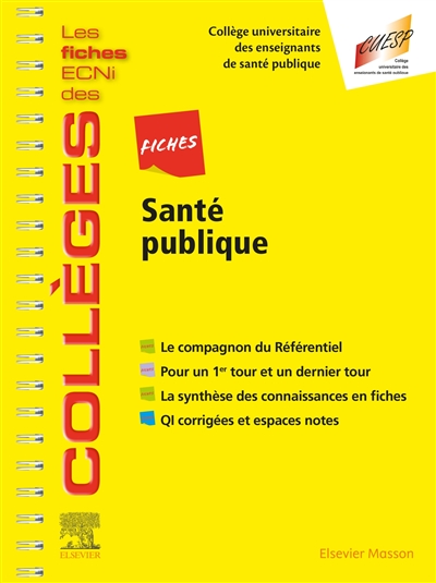 Fiches Santé publique - Les fiches ECNi et QI des Collèges