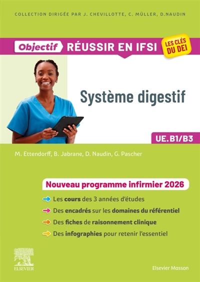 Système digestif, UE B1-B3: nouveau programme infirmier 2026