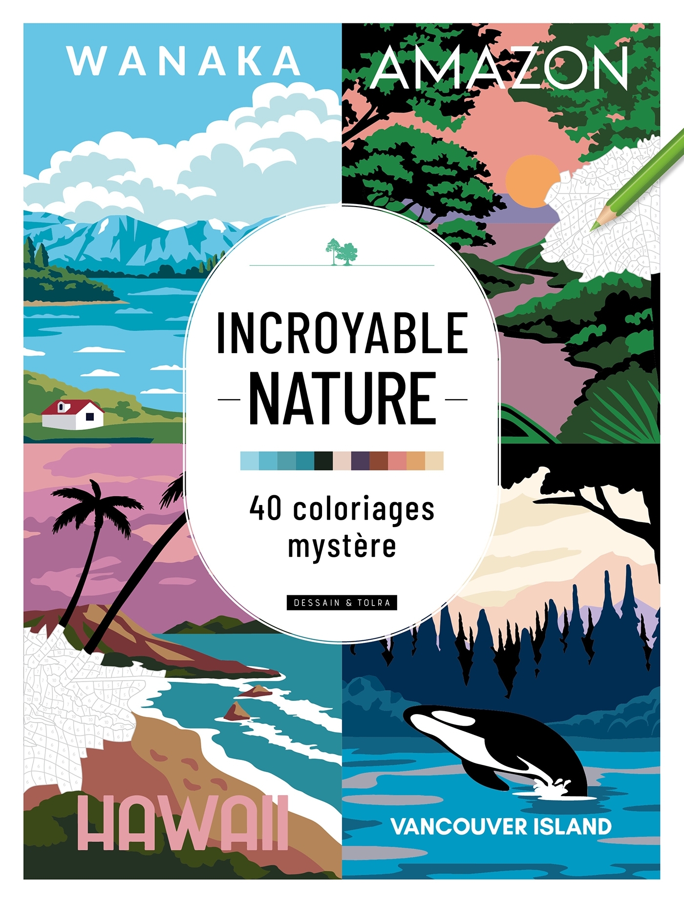 Incroyable nature: 40 coloriages mystère