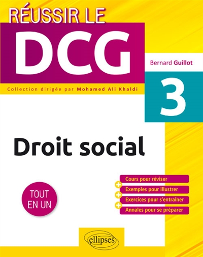 Droit social UE3: tout en un: cours pour réviser + exemples pour illustrer + exercices pour s'entraîner + annales pour se préparer