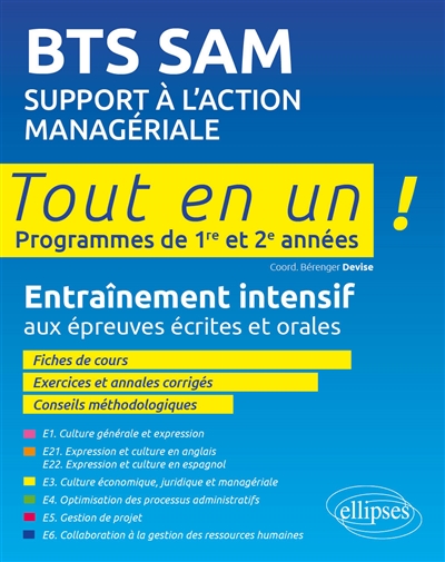 BTS SAM: support à l'action managériale