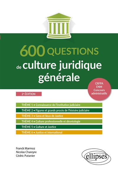 600 questions de culture juridique générale: CRFPA, ENM, concours administratifs