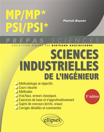 Sciences industrielles de l'ingénieur MP, MP*, PSI, PSI*