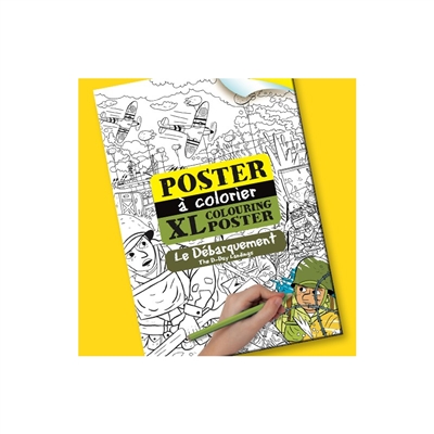 Le debarquement poster a colorier xl
