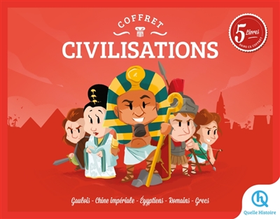 Coffret civilisations - Gaulois - Chine impériale - Egyptiens - Romains - Grecs