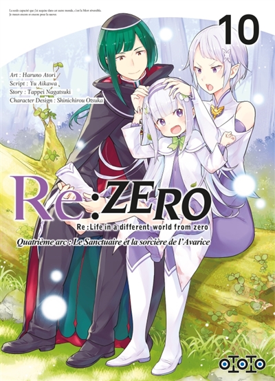 Re:Zero: Re:Life in a different world from zero: quatrième arc, le sanctuaire et la sorcière de l'avarice. Vol. 10