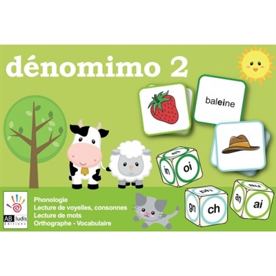 Jeu Éducatif - Dénomimo 2 - Phonologie - Orthographe - Lecture - Dès 6 Ans