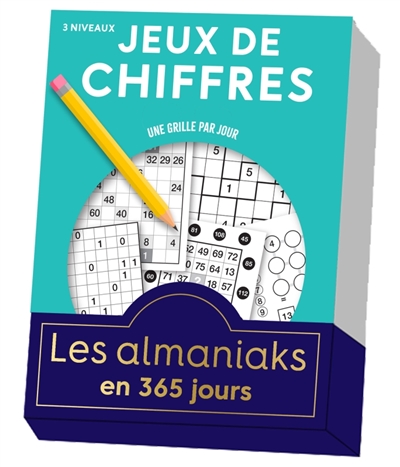 Jeux de chiffres: une grille par jour, 3 niveaux: en 365 jours