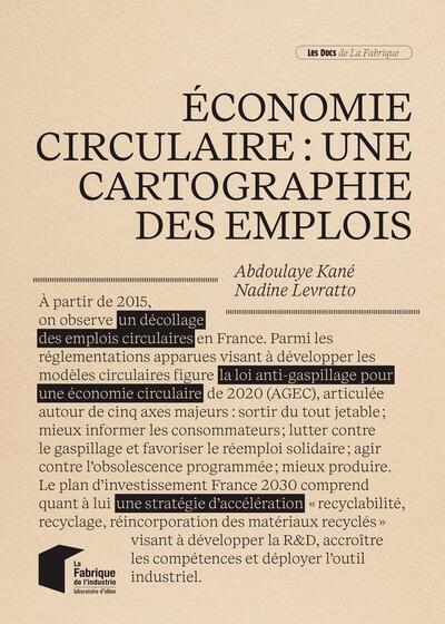 Economie circulaire: une cartographie des emplois