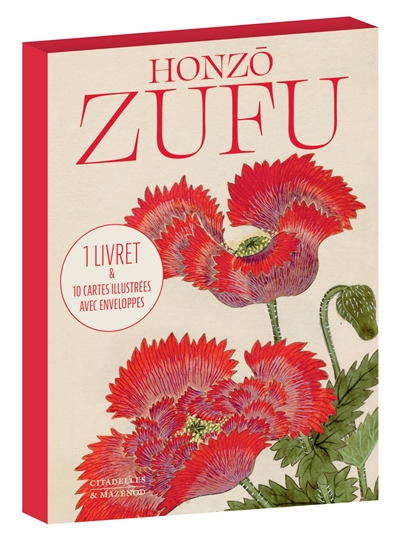 Honzo Zufu: 1 livret & 10 cartes illustrées avec enveloppes