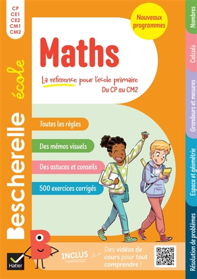 Bescherelle école maths: CP, CE1, CE2, CM1, CM2: nouveaux programmes