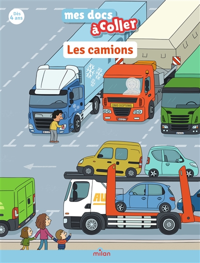 Les camions: j'apprends avec mes autocollants!