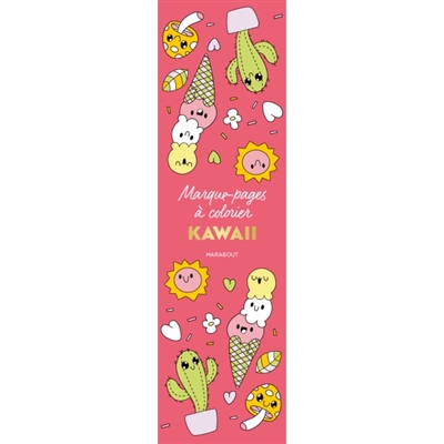 Marque-pages à colorier: Kawaii