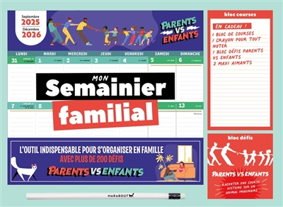Mon Semainier familial 2025-2026 - Septembre 2025 - Décembre 2026