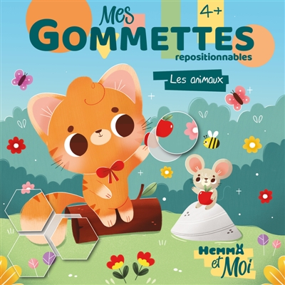 Hemma et Moi: Mes gommettes: Les animaux - repositionnables