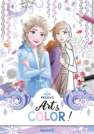 Disney La Reine des Neiges 2: Art & Color! (Elsa et Anna fond hiver)