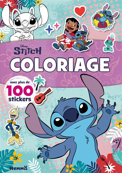 Disney Stitch: Coloriage avec plus de 100 stickers