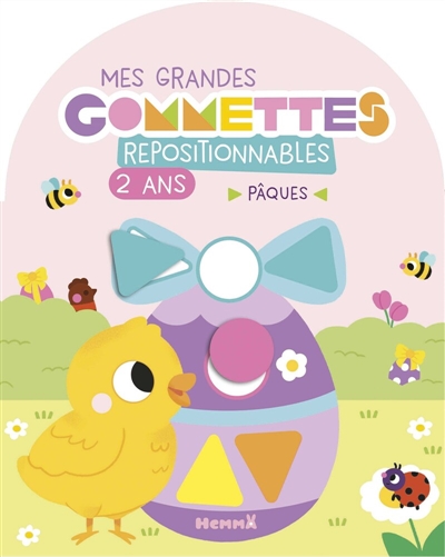 Mes grandes gommettes repositionnables: 2 ans: Pâques