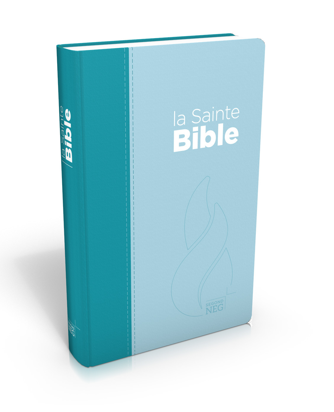 La sainte Bible: nouvelle édition de Genève 1979: compacte, couverture souple, toile duo bleu lagon et bleu ciel