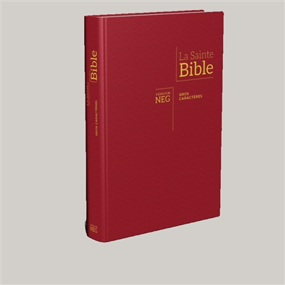 Bible neg 1979 à très gros caractères similicuir bordeaux