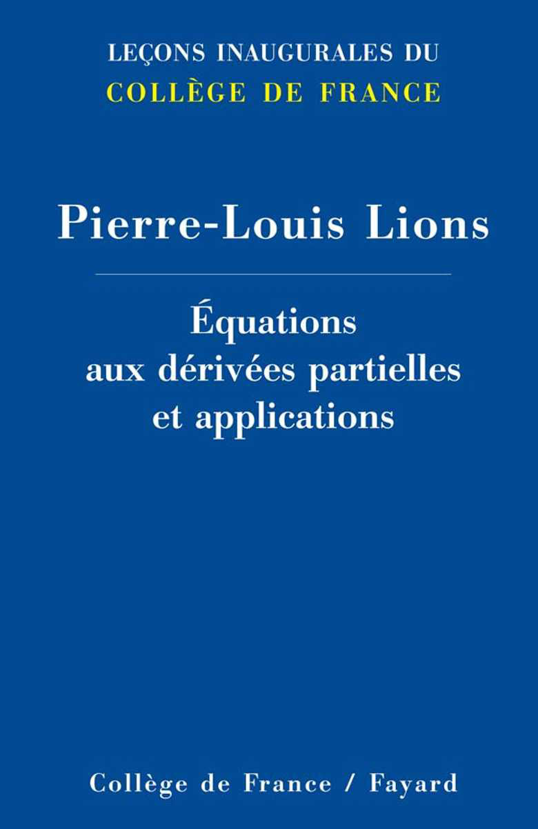 Equations aux derivees partielles et applications