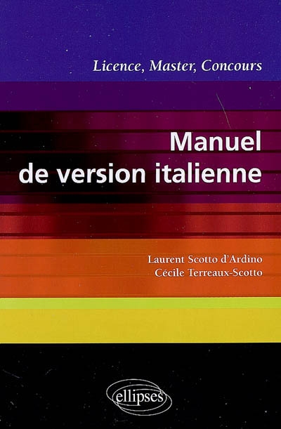 Manuel de version italienne: licence, master, concours