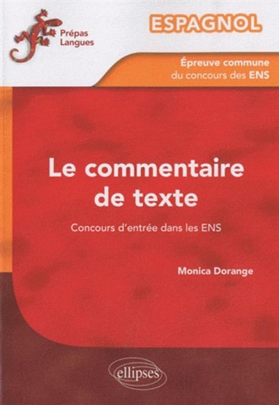 Espagnol: l'épreuve commune de commentaire de texte du concours d'entrée aux ENS