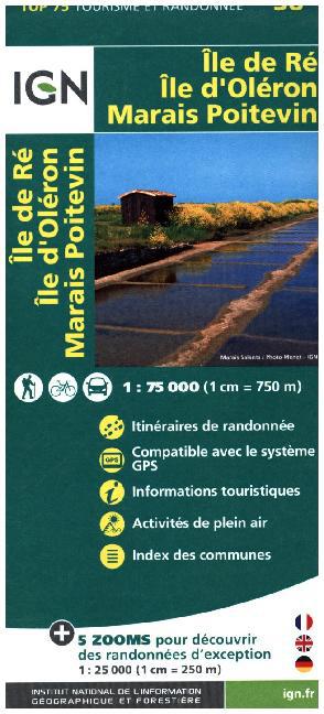 Top75038 Ile De Re/Ile D'Oleron/Marais Poitevin 1/75.00